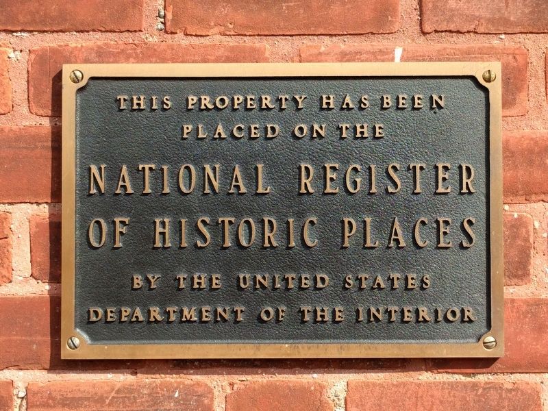 Columbiaville Depot National Register of Historic Places Plaque image. Click for full size.