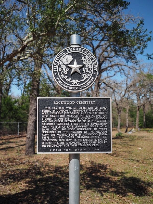 Lockwood Cemetery Marker image. Click for full size.