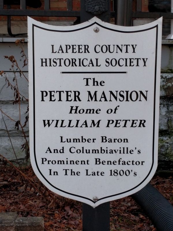 The William Peter Mansion Marker image. Click for full size.