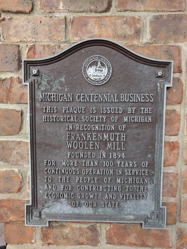 Frankenmuth Woolen Mill Marker image. Click for full size.