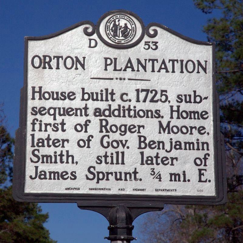 Orton Plantation Marker image. Click for full size.