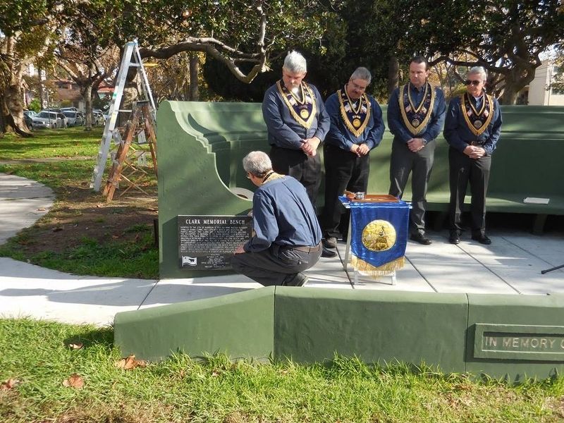 NSGW Dedication Ceremony - Sealing the Marker image. Click for full size.