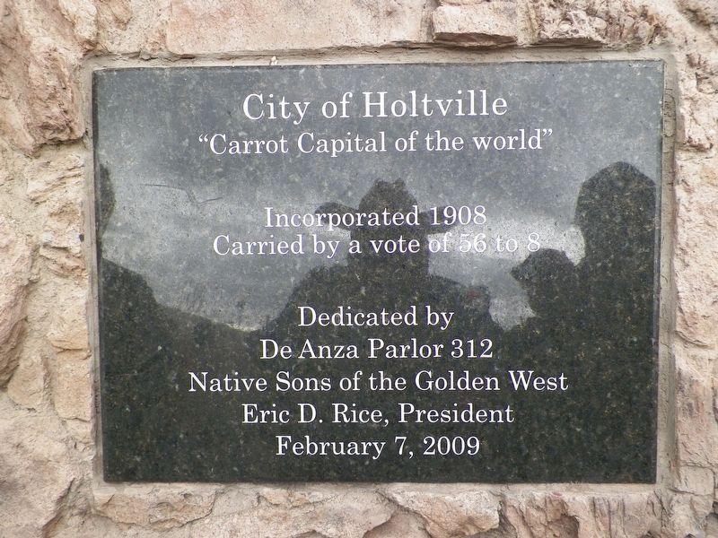 City of Holtville Marker image. Click for full size.