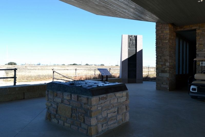 Fort Griffin Marker near Visitor Center Entrance. Click for full size. Fort Griffin Marker near Visitor Center Entrance image. Click for full size.
