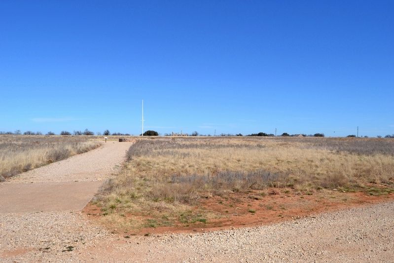 Water Well and Parade Grounds of Fort Griffin. Click for full size. Water Well and Parade Grounds of Fort Griffin image. Click for full size.