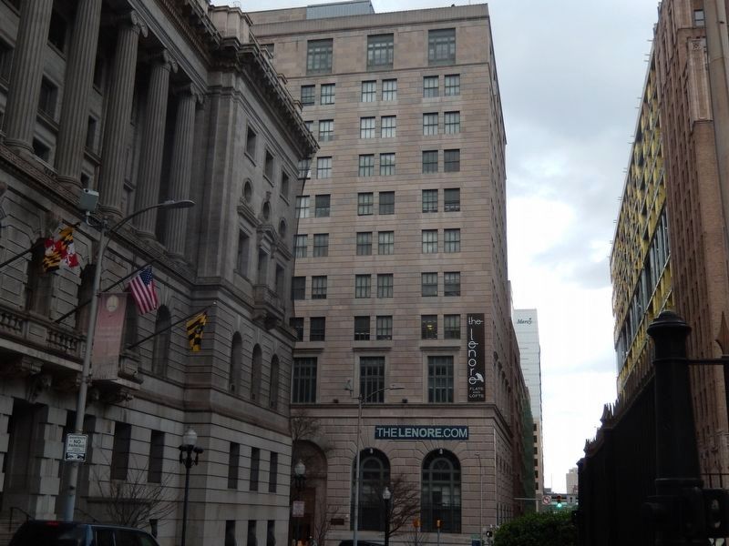 The Lenore Building next to the Baltimore Court House image. Click for full size.