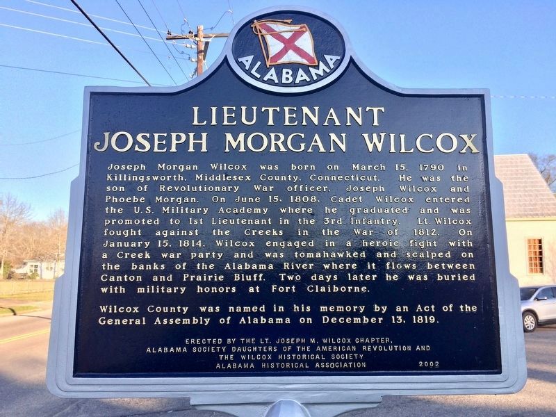 Lieutenant Joseph Morgan Wilcox Marker image. Click for full size.