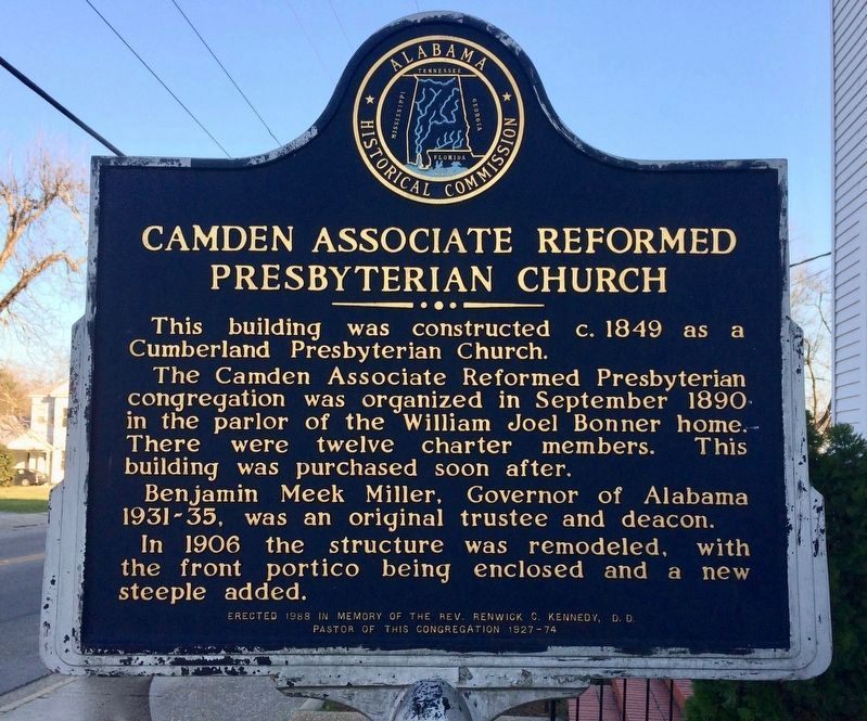 Camden Associate Reformed Presbyterian Church Marker image. Click for full size.
