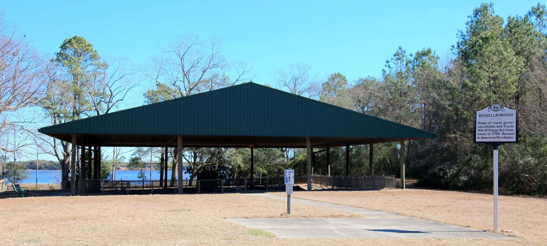 Russellborough Marker at the Russellborough Site image. Click for full size.