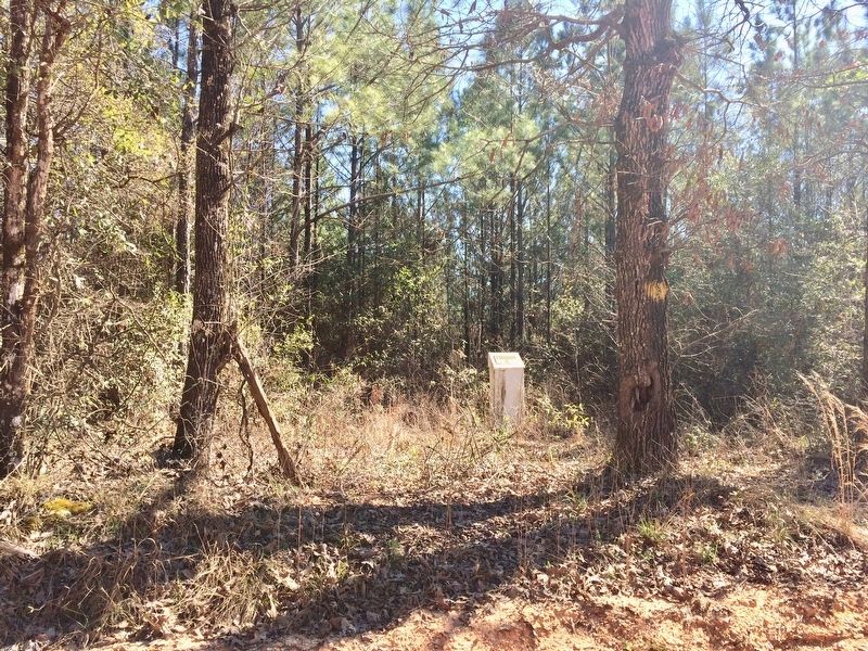 Fort Madison-Creek War 1812-13 marker off Bird Jackson Road. image. Click for full size.