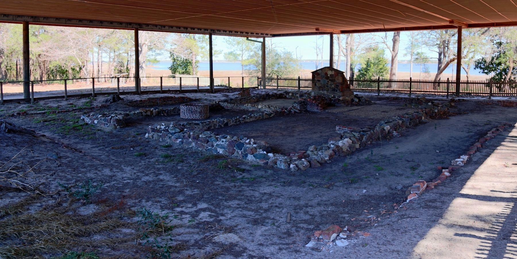 Russellborough Site, now under roof image. Click for full size.
