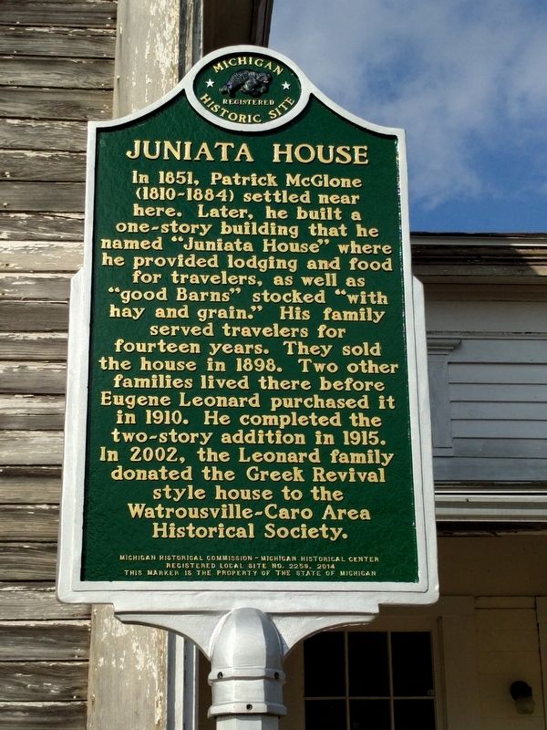 Juniata House Marker image. Click for full size.
