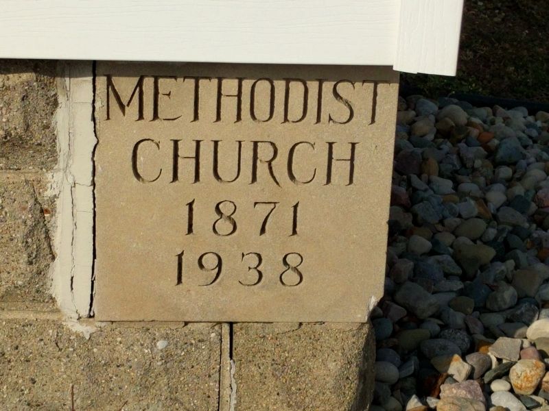Watrousville United Methodist Church Cornerstone image. Click for full size.