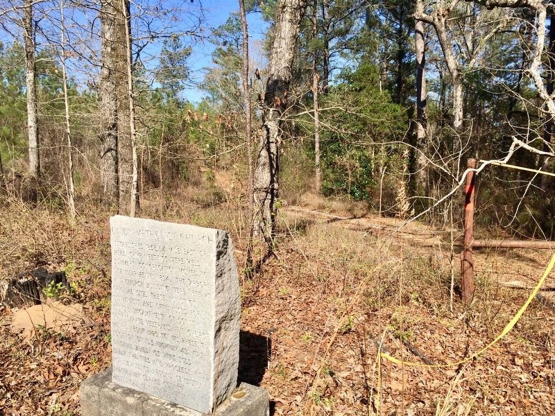 Union Methodist Church Marker looking east towards former location. image. Click for full size.