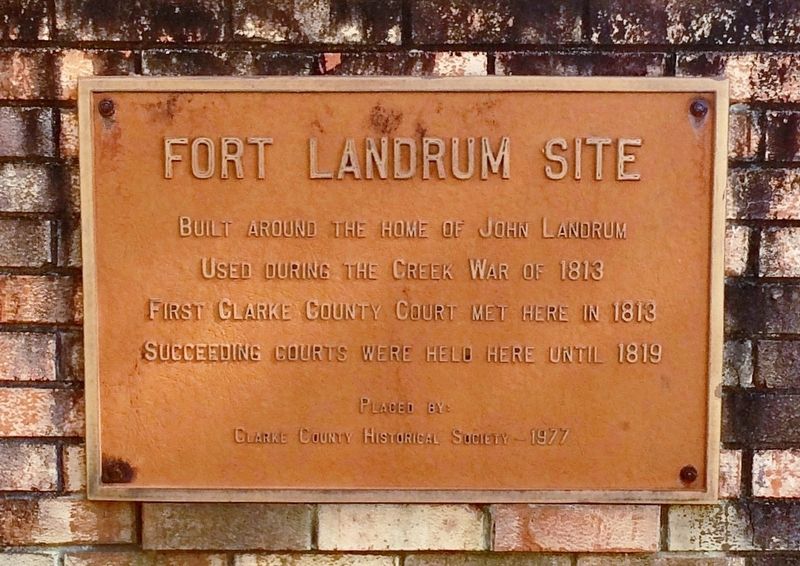 Fort Landrum Site Marker image. Click for full size.