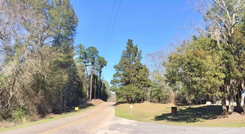 View of marker, on right, looking north on Berrys Chapel Road.. Click for full size. View of marker, on right, looking north on Berrys Chapel Road. image. Click for full size.