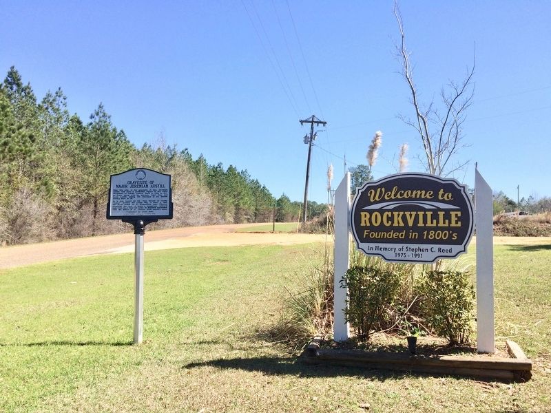 Gravesite of Major Jeremiah Austill Marker image. Click for full size.