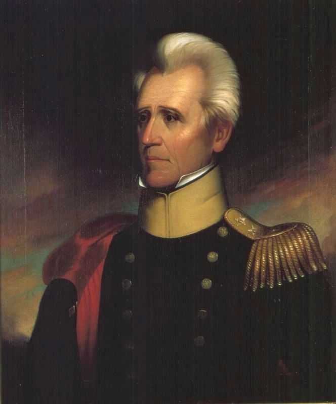 Portrait of General Andrew Jackson - namesake of City of Jackson. image. Click for full size.