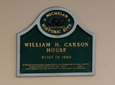 William H. Carson House Marker image. Click for full size.