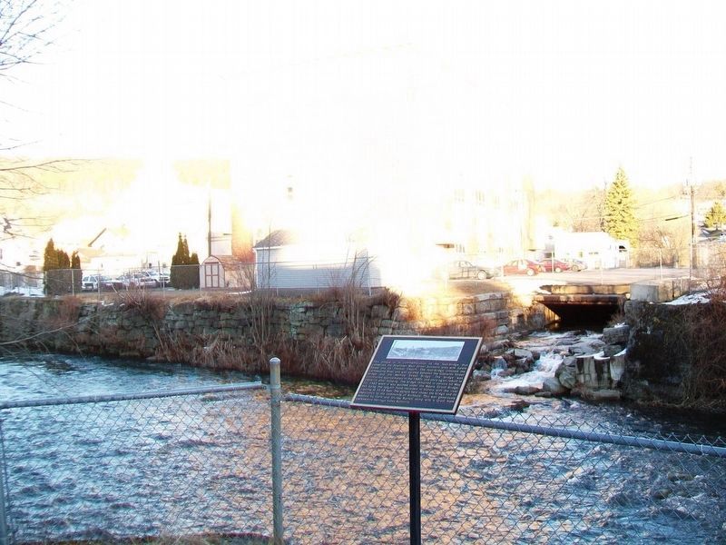 Lackawanna River Foot-Bridge Marker. Click for full size. Lackawanna River Foot-Bridge Marker image. Click for full size.