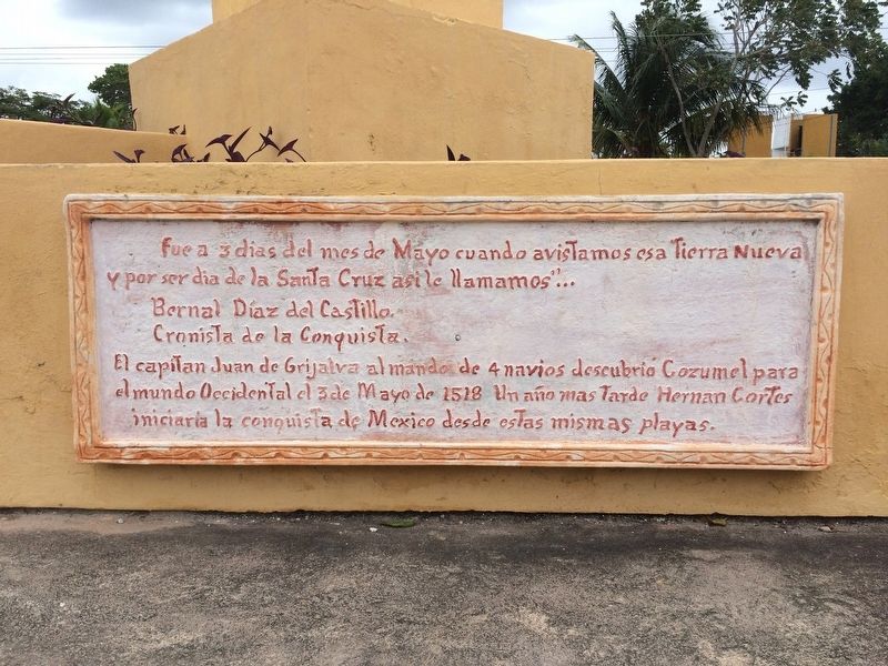 The Arrival of the Spanish in Cozumel Marker image. Click for full size.