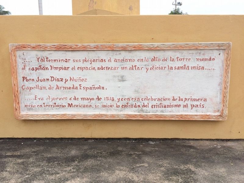 The Arrival of the Spanish in Cozumel Marker image. Click for full size.