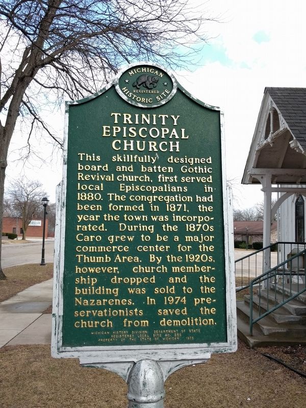 Trinity Episcopal Church Marker image. Click for full size.