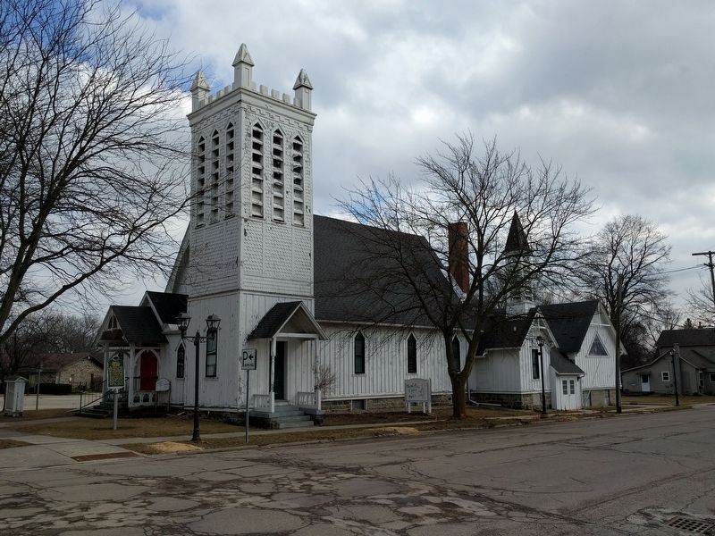 Trinity Episcopal Church and Marker image. Click for full size.