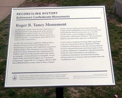 Roger B. Taney Monument Marker image. Click for full size.
