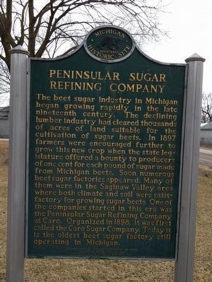 Peninsular Sugar Refining Company Marker - Side 1. Click for full size. Peninsular Sugar Refining Company Marker - Side 1 image. Click for full size.