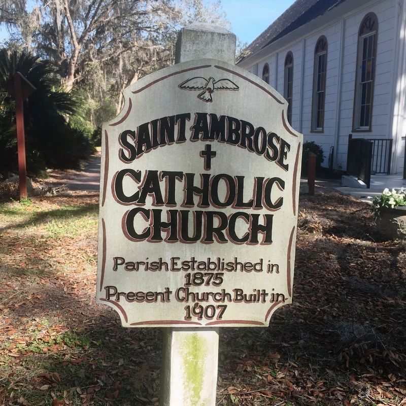 St. Ambrose Catholic Church Marker image. Click for full size.