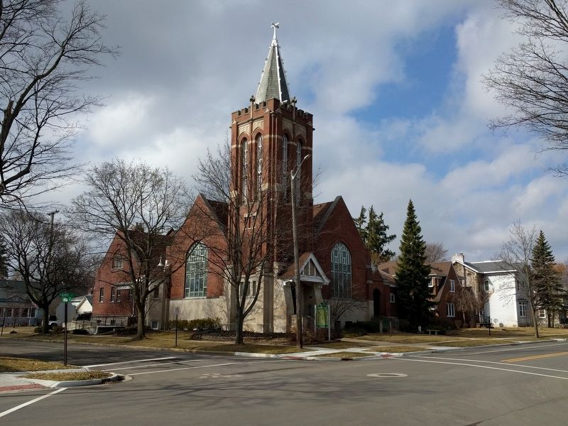 First Presbyterian Church of Caro and Marker image. Click for full size.