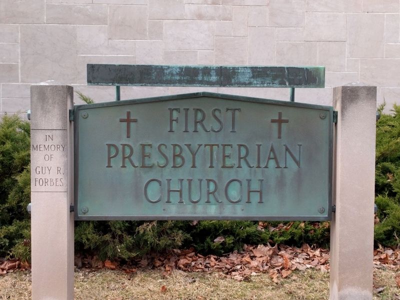 First Presbyterian Church of Caro Sign image. Click for full size.