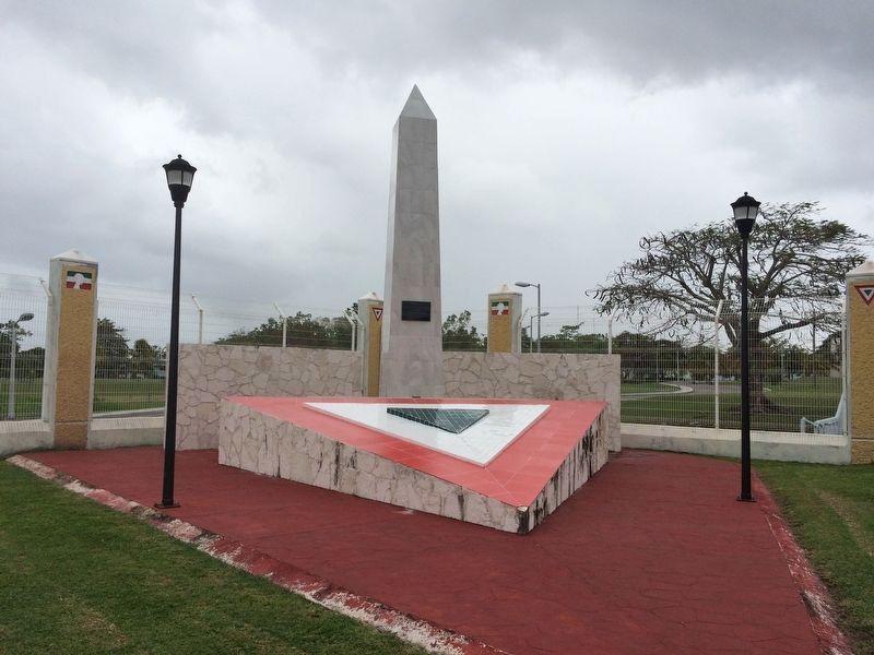 A nearby monument to the 100th Anniversary of the Mexican Air Force image. Click for full size.