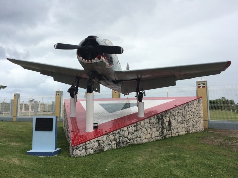 The North American T-28A Trojan and Marker image. Click for full size.