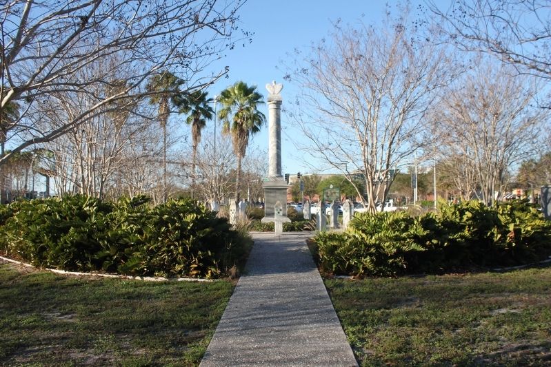Memorial Highway Marker looking north with monument and marker.. Click for full size. Memorial Highway Marker looking north with monument and marker. image. Click for full size.