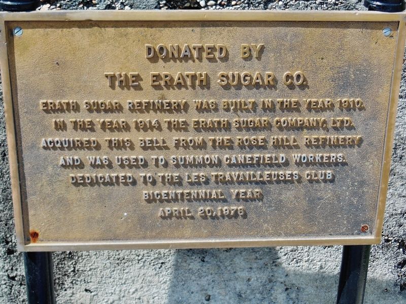 Donated by the Erath Sugar Company Marker. Click for full size. Donated by the Erath Sugar Company Marker image. Click for full size.