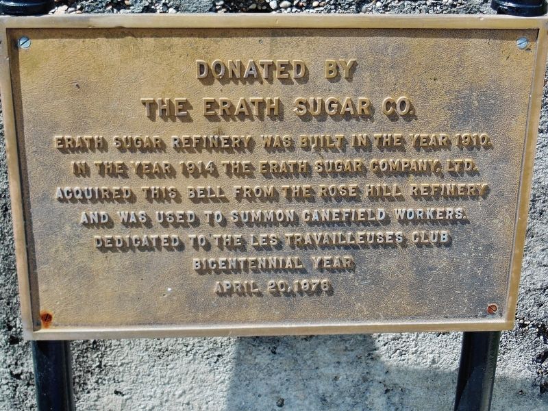 Donated by the Erath Sugar Company Marker image. Click for full size.