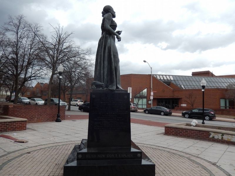 Billie Holiday Monument. Marker-Left side image. Click for full size.