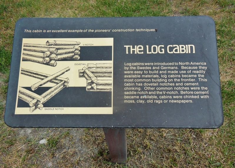 Log Cabin Marker image. Click for full size.