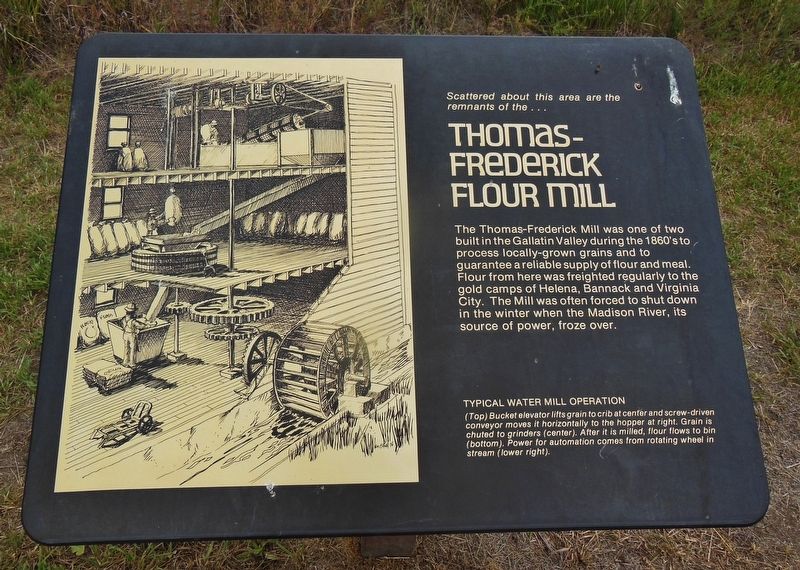 Thomas-Frederick Flour Mill Marker image. Click for full size.