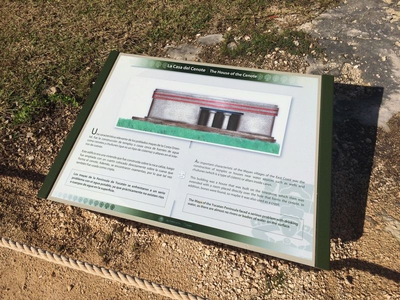The House of the Cenote Marker image. Click for full size.