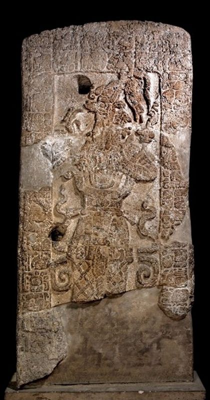 Stela 1 at the British Museum, CC BY-SA 4.0 image. Click for full size.