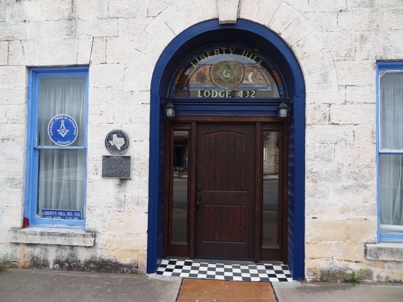 Liberty Hill Masonic Hall. Click for full size. Liberty Hill Masonic Hall image. Click for full size.
