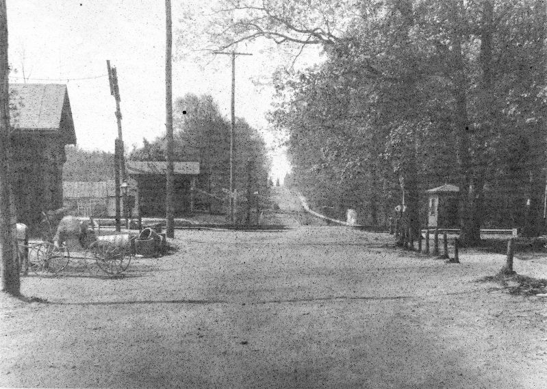 A view down Summit Avenue towards Frederick Avenue, circa 1900 image. Click for full size.