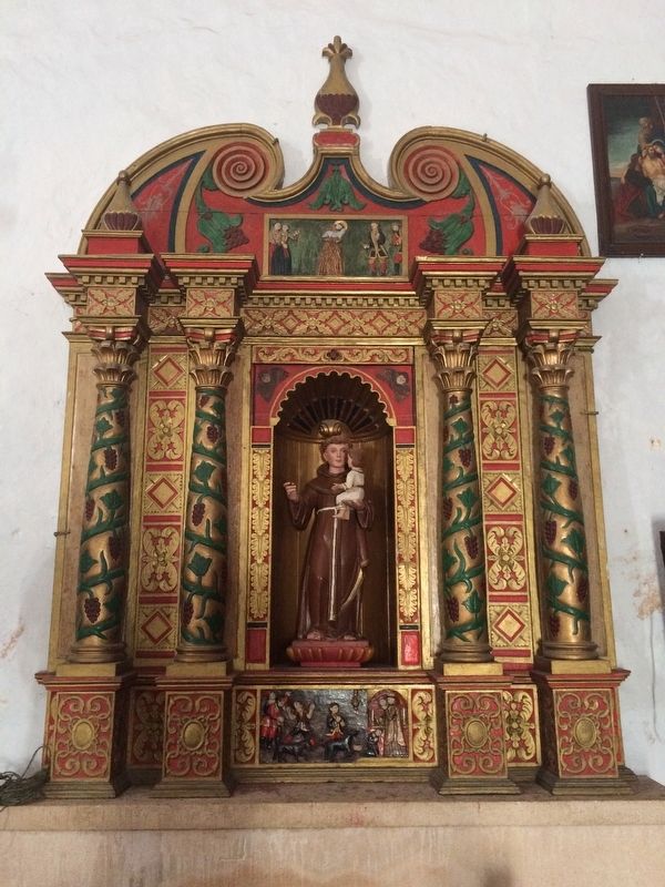 An additional tableau of Saint Anthony of Padua in the nave of the convent's chapel.. Click for full size. An additional tableau of Saint Anthony of Padua in the nave of the convent's chapel. image. Click for full size.