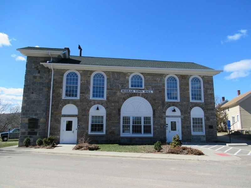 Bozrah Town Hall. Click for full size. Bozrah Town Hall image. Click for full size.