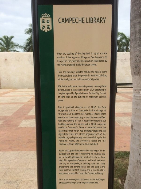 Campeche Library Marker image. Click for full size.
