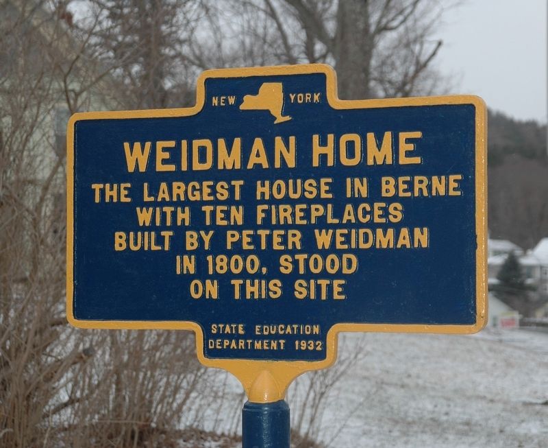 Weidman House Marker image. Click for full size.