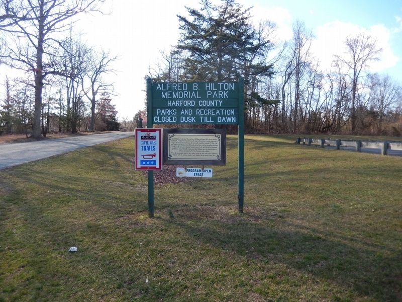 Alfred B. Hilton Memorial Park Marker image. Click for full size.
